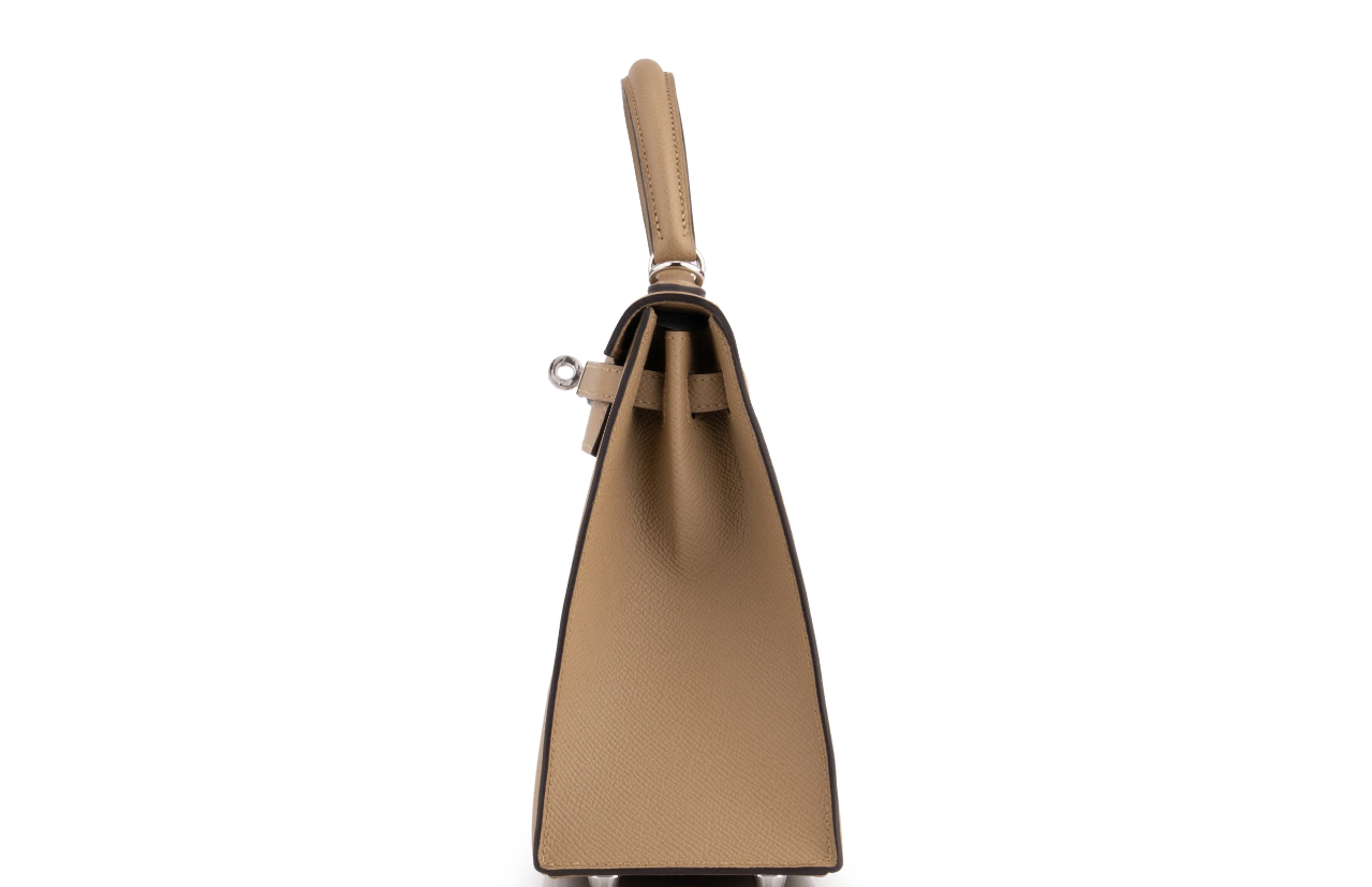 Hermès Kelly 25 Epsom Poussier PHW