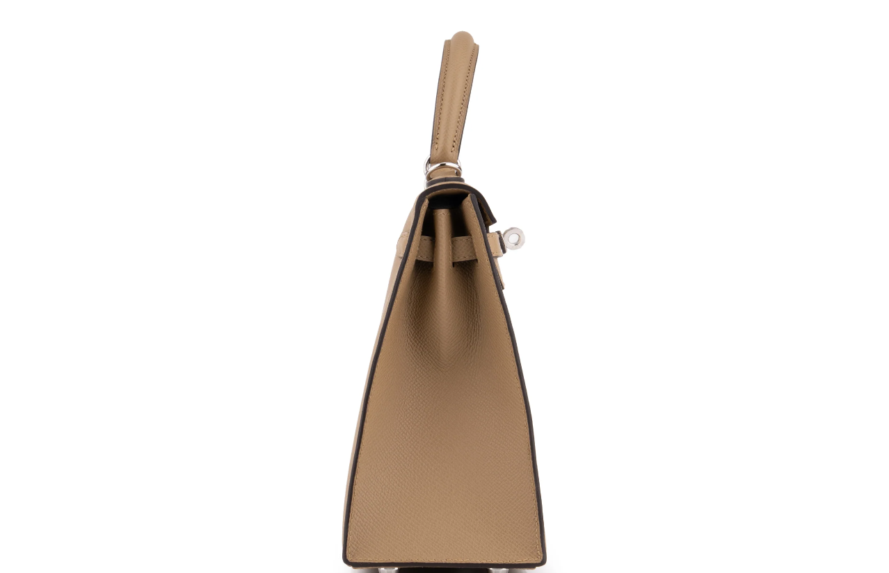 Hermès Kelly 25 Epsom Poussier PHW