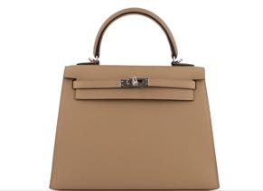 Hermès Kelly 25 Epsom Poussier PHW